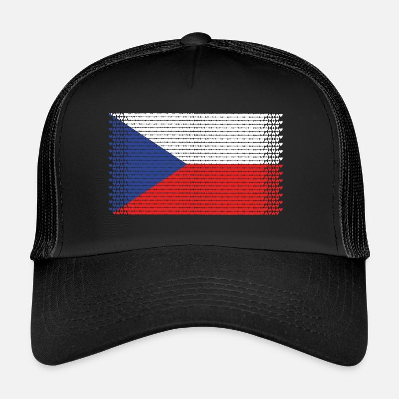 heart czech czech prague czech praha Trucker Cap