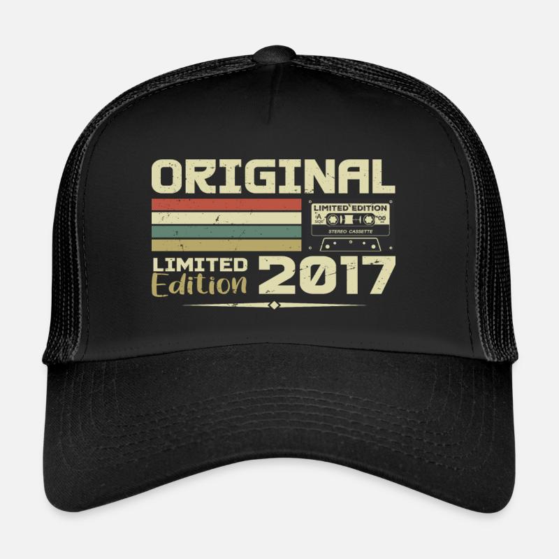 Retro 2017 Geburtstagsgeschenk geboren im Jahr 2017 Original Trucker Cap