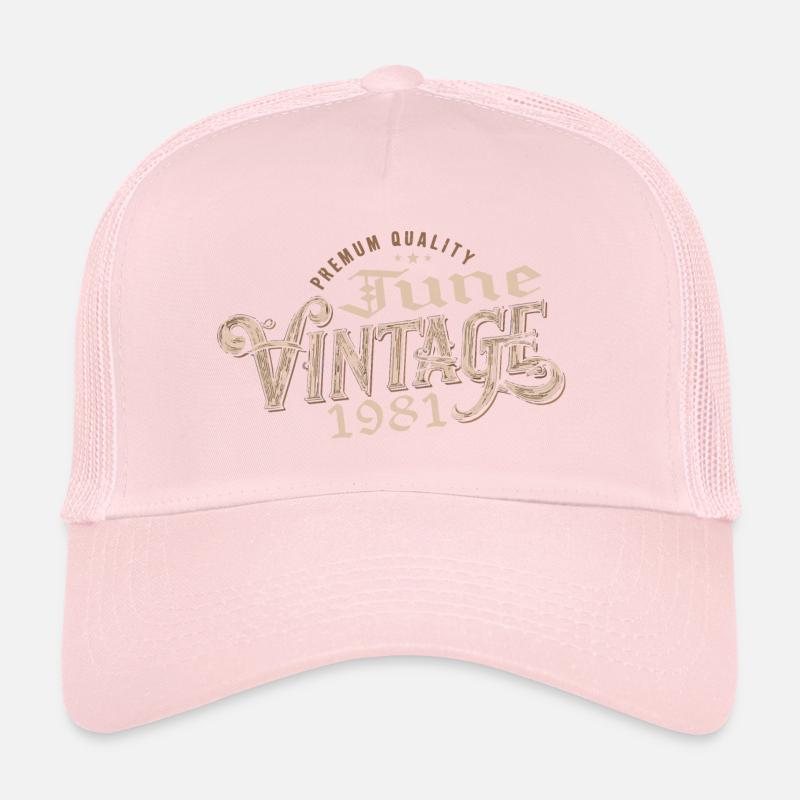 June 1981 Vintage 43rd Anniversary Gift 1981 Trucker Cap