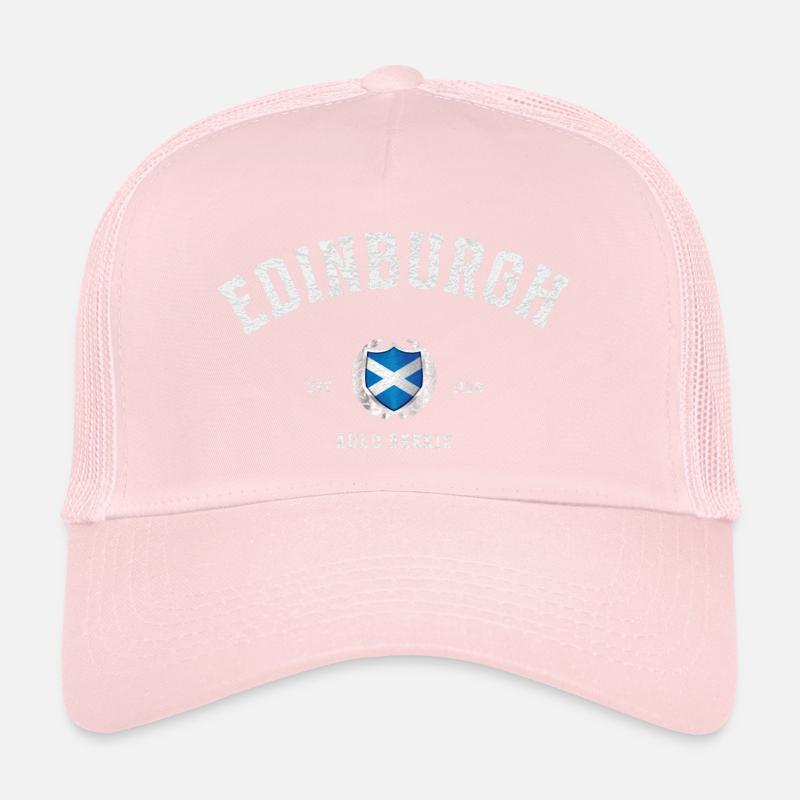 Edimbourg - Drapeau écossais vintage Casquette trucker 