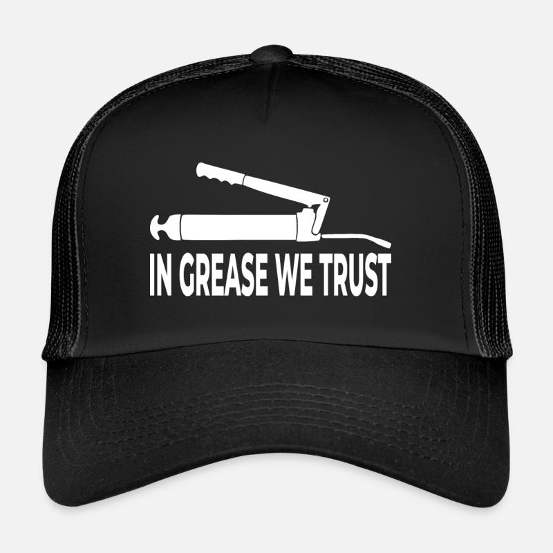 In Grease We Trust - Trucker Cap - Schwarz/Schwarz