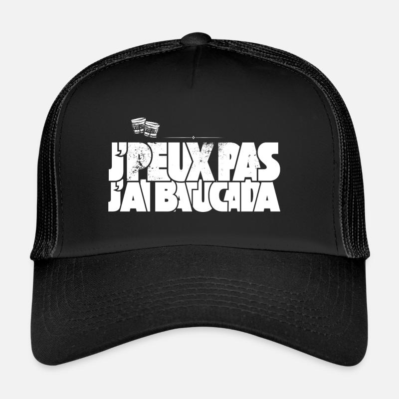 J'peux Pas J'Ai Batucada - Casquette trucker  - noir/noir