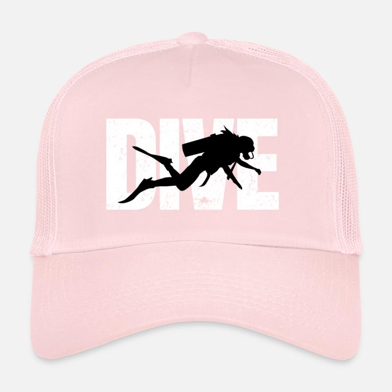 Cadeau de plongée typographie plongeur plongée Casquette trucker