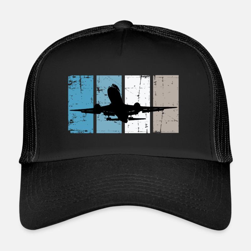 Avion Pilote aviation Casquette trucker 