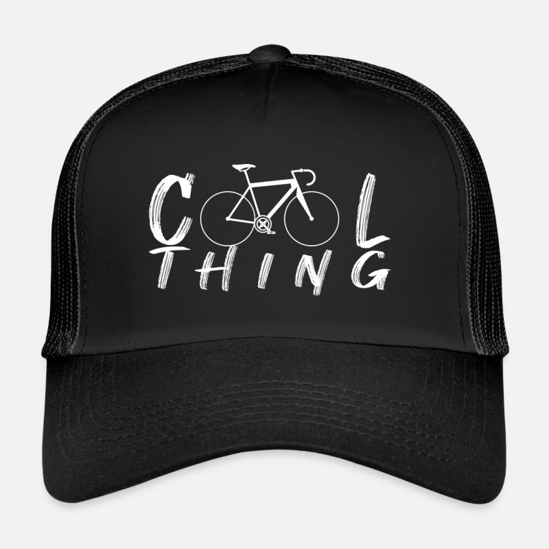 Cool Thing Rennrad - Trucker Cap - Schwarz/Schwarz