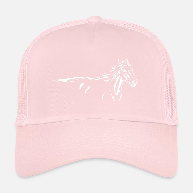 Pferde Wildpferd Tier Silhouette Trucker Cap