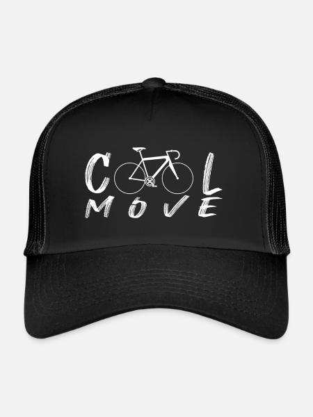 Cool move Rennrad - Trucker Cap - Schwarz/Schwarz