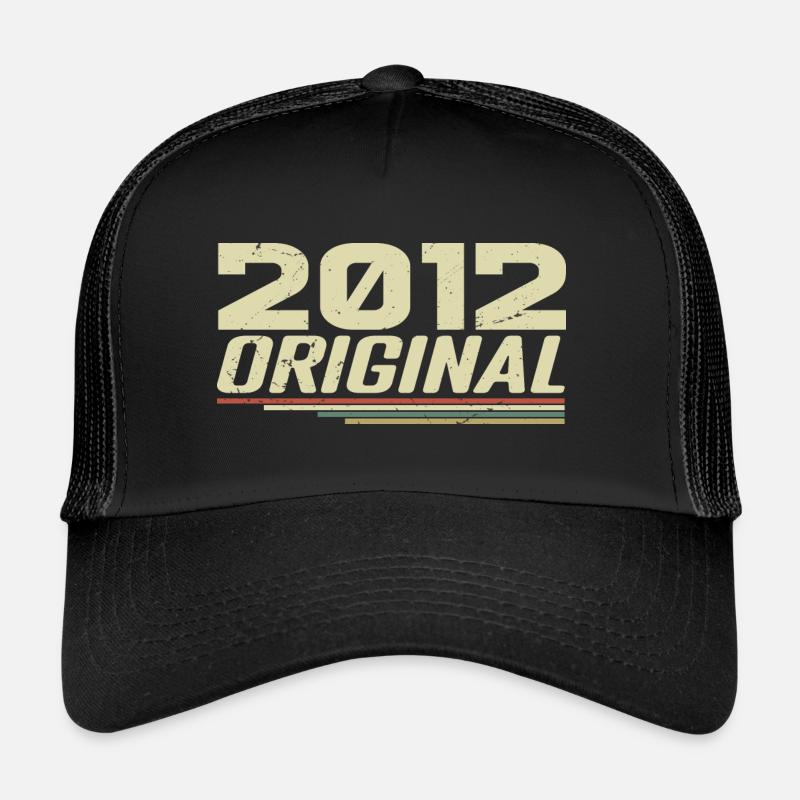 Né en 2012 Vintage 2012 Anniversaire Rétro 2012 Casquette trucker 