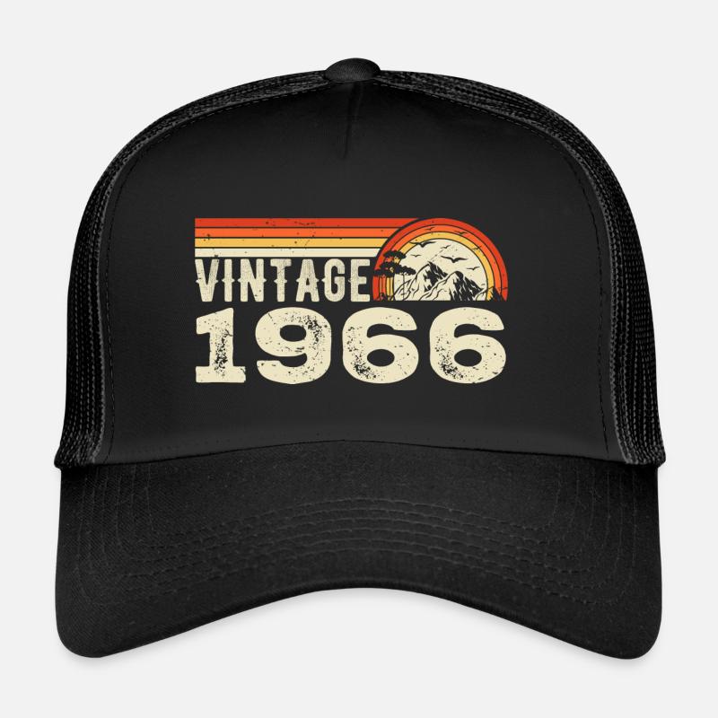 Vintage 1966 Birthday Gift 1966 Retro 1966 Trucker Cap
