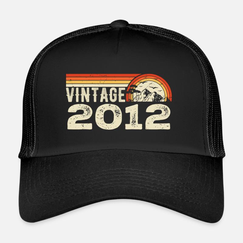 Vintage 2012 Cadeau Anniversaire 2012 Rétro 2012 Casquette trucker 