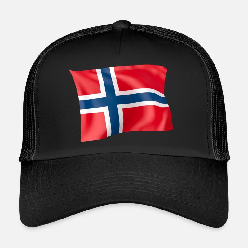 Drapeau de la Norvège Casquette trucker 