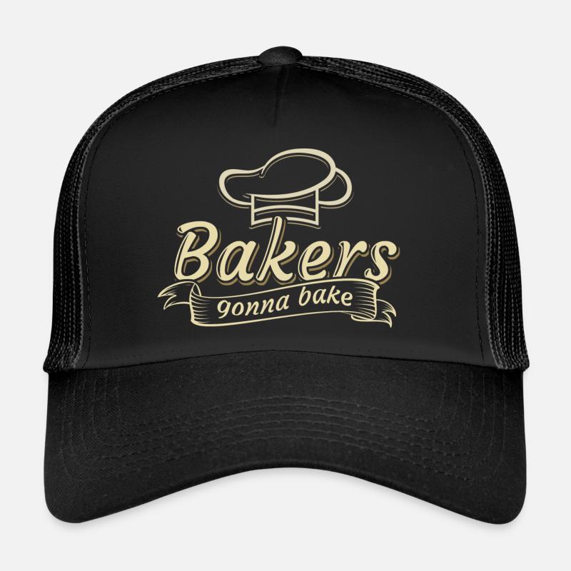 Bäcker - Trucker Cap - Schwarz/Schwarz
