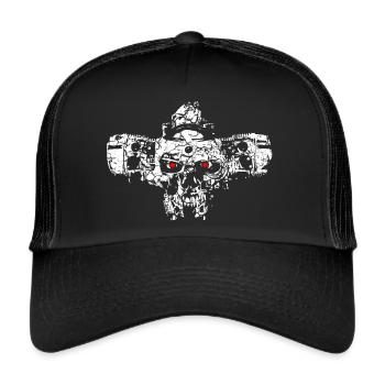 Motorrad Boxermotor - GS Terminator - Trucker Cap - Schwarz/Schwarz - Vorne