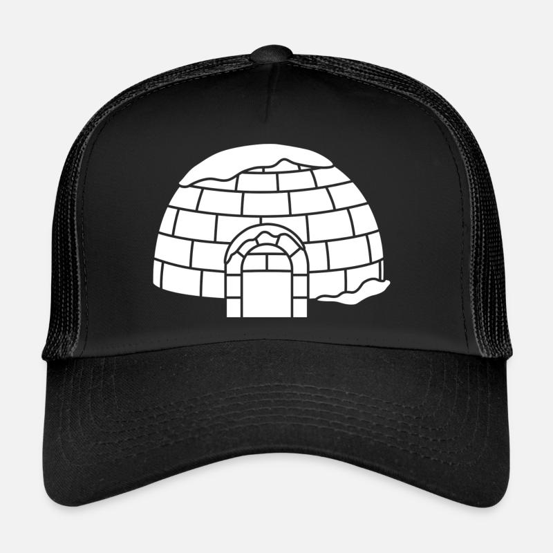 Igloo dome-shaped snow house Eskimo Inuit Trucker Cap