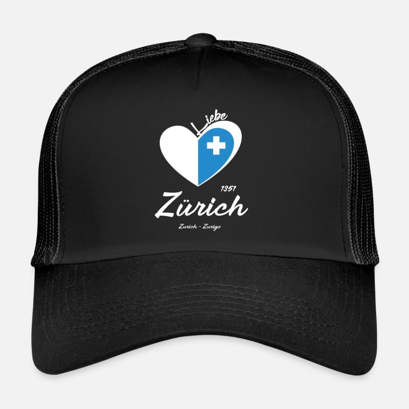Zurich - Trucker Cap - Schwarz/Schwarz