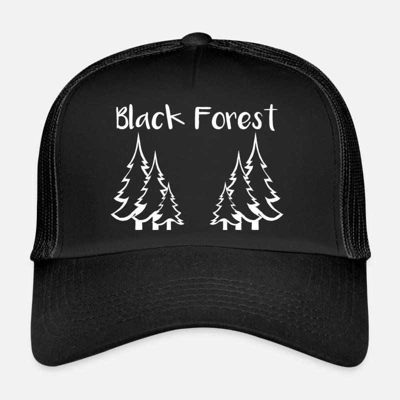 Black Forest - Silhouette von Tannen Trucker Cap