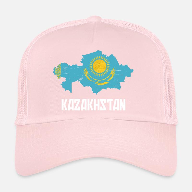 Kazakhstan Graphic Trucker Cap