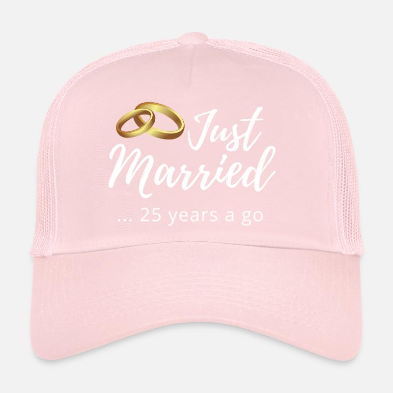 25th Wedding Anniversary Trucker Cap