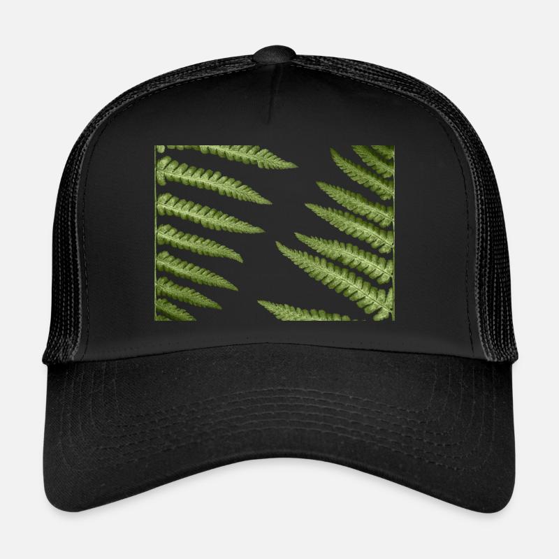 Abstrakte Farn-Muster Trucker Cap
