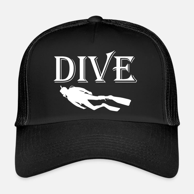 Diving Dive Dive Trucker Cap