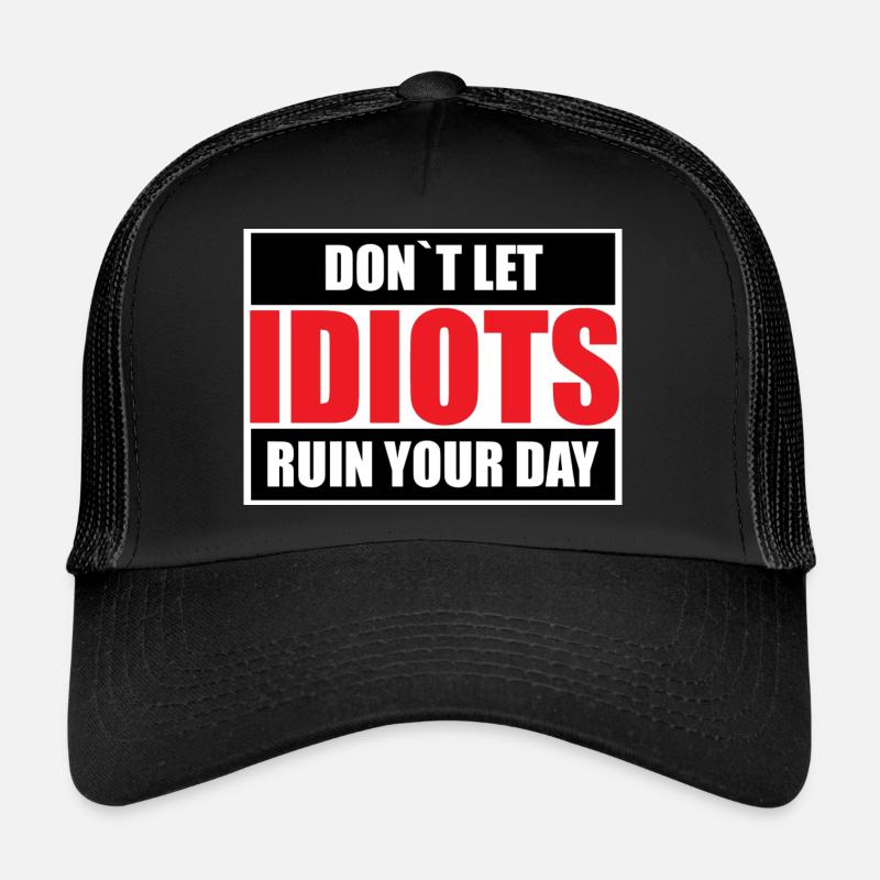 Positiv denken - Trucker Cap - Schwarz/Schwarz