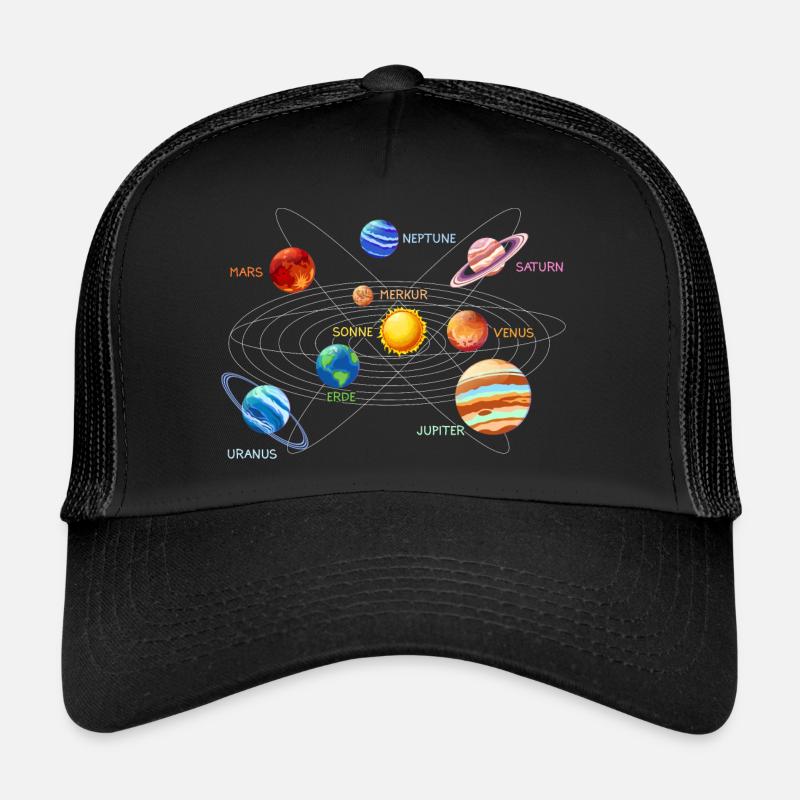 Sonnensystem Planeten Trucker Cap