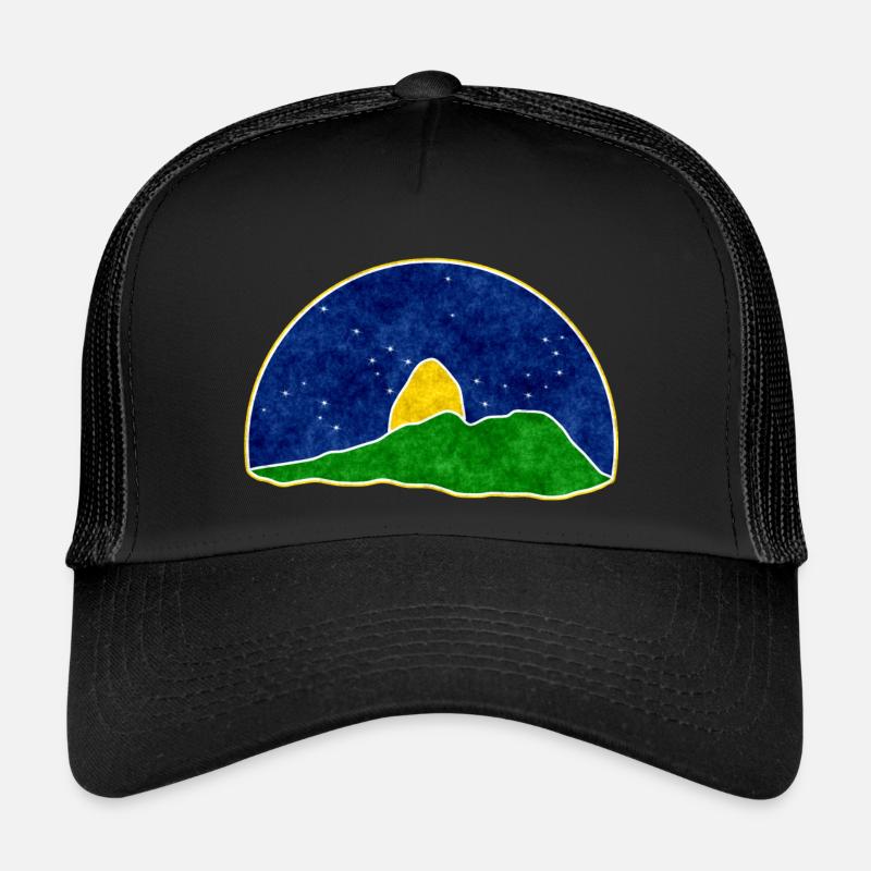RioBrasil - Trucker Cap - Schwarz/Schwarz