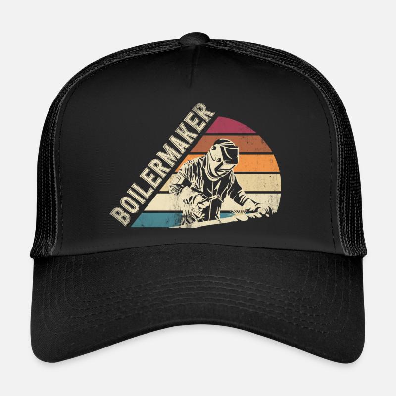 Silhouette de chaudronnier Casquette trucker 