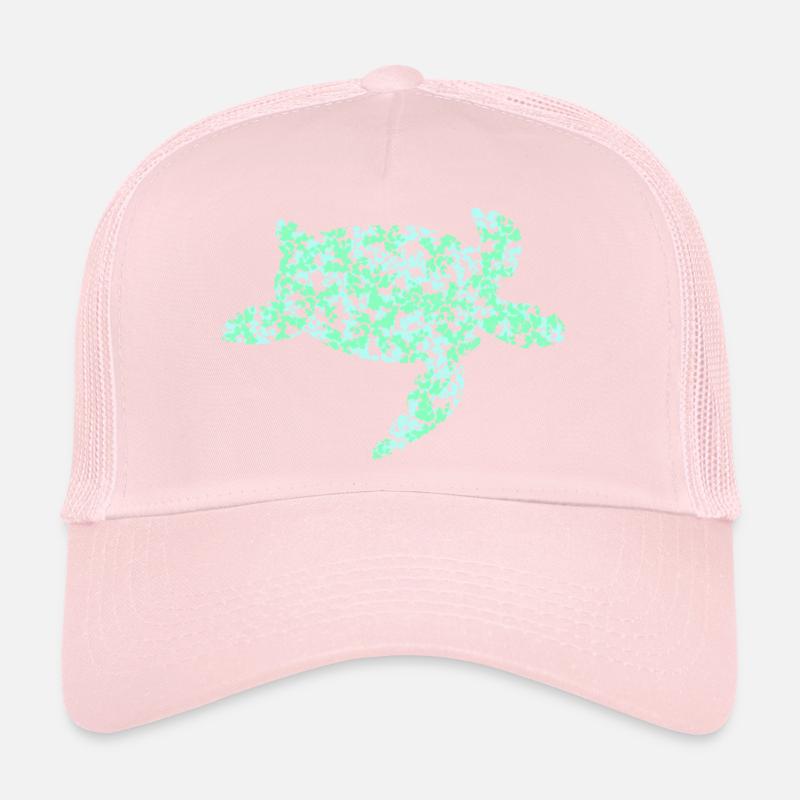 tortue turquoise Casquette trucker 