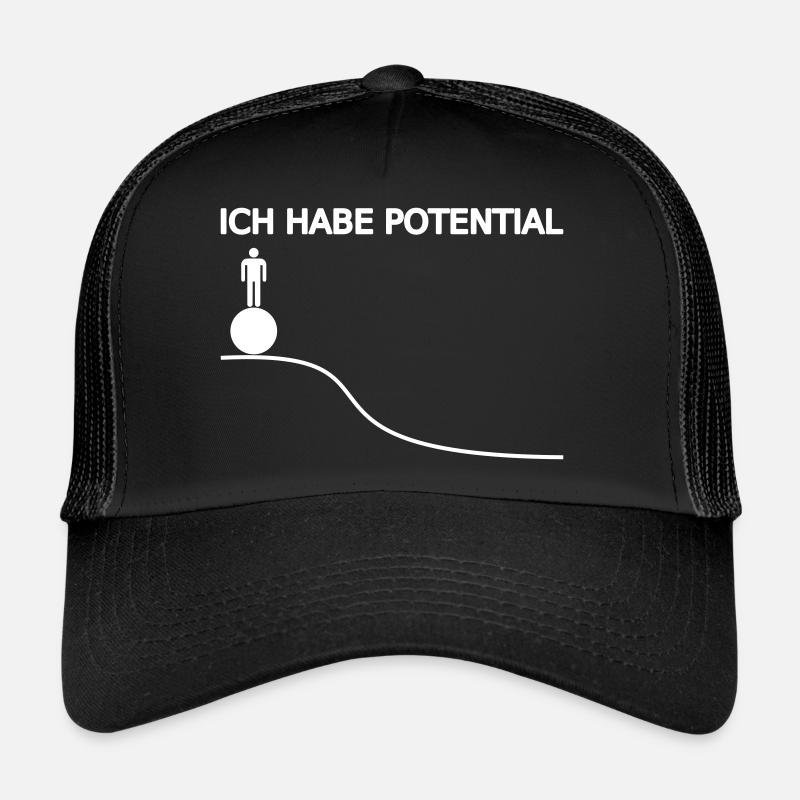 Physik Wissenschaft Spruch Potential Energie Trucker Cap