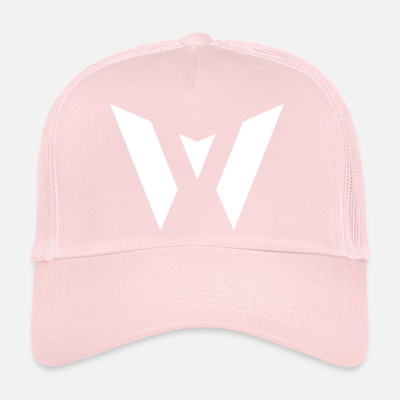 W-Sticker white Trucker Cap