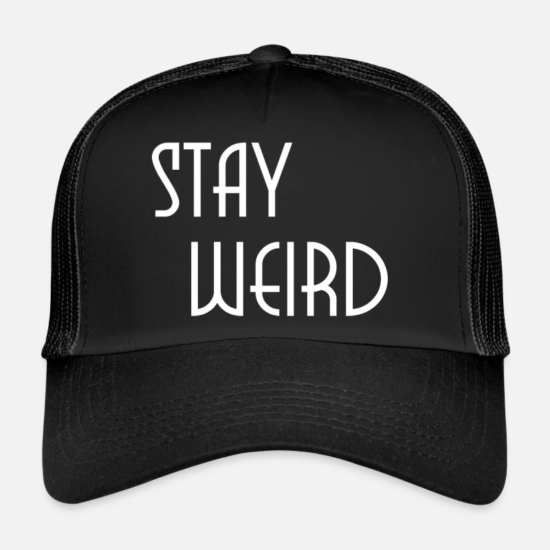 rester bizarre - Casquette trucker  - noir/noir