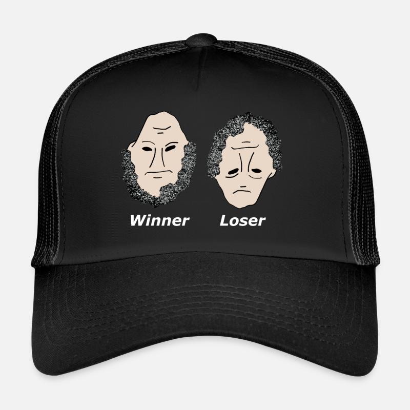Winner & Loser (Gagnant Perdant) blanc Casquette trucker 