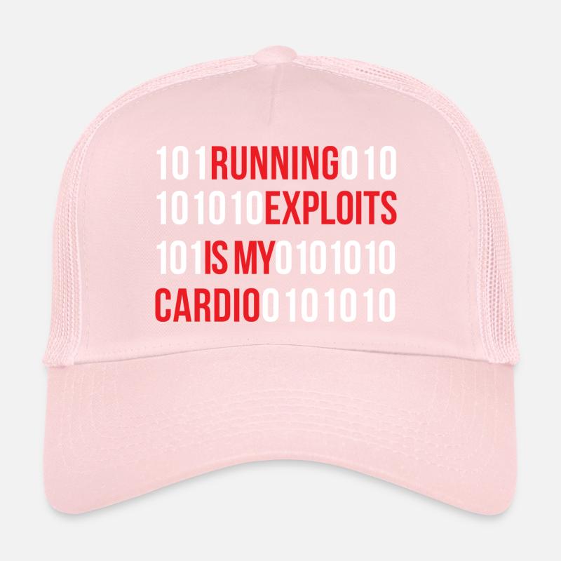 running exploits is my cardio design Trucker Cap