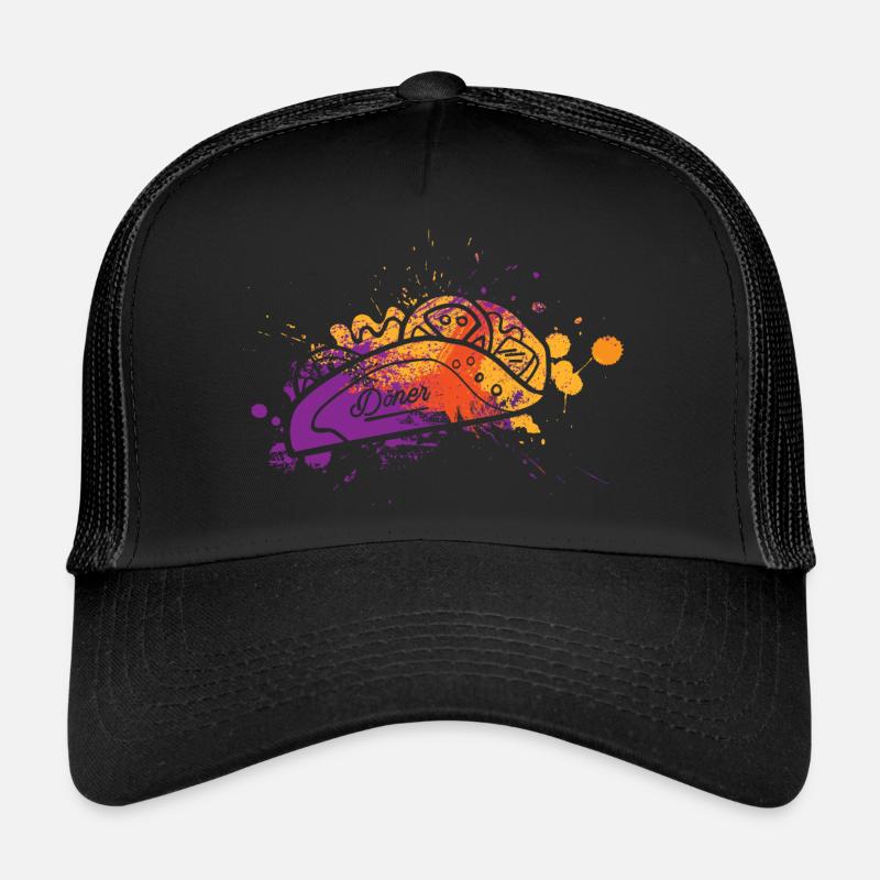 Döner Kebab Farbklecks Teigtasche Trucker Cap