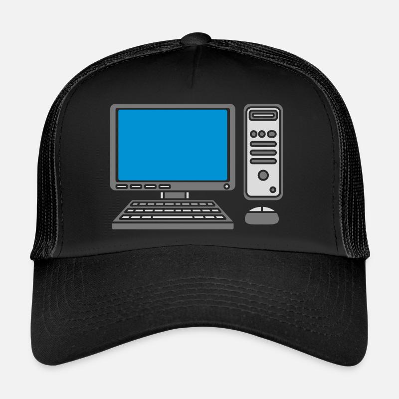 Keyboard Mouse Screen Computer Trucker Cap