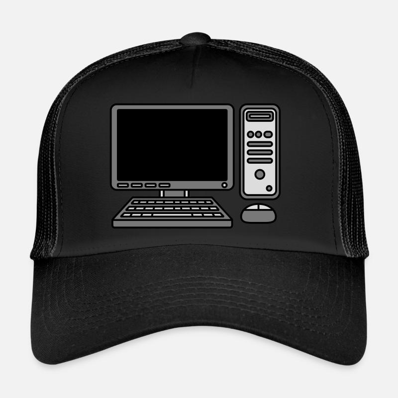 Computer Tastatur Maus Bildschirm Trucker Cap