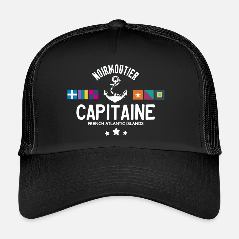 Capitaine Noirmoutier - Casquette trucker - noir/noir