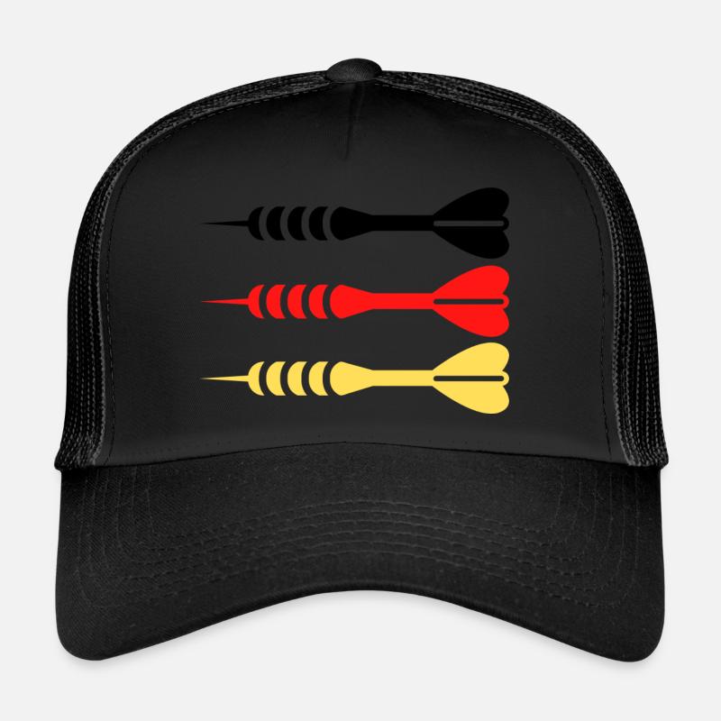 180 - Trucker Cap - Schwarz/Schwarz
