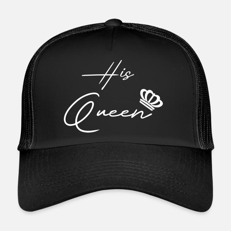 sa reine sa paire de rois blanc Casquette trucker 