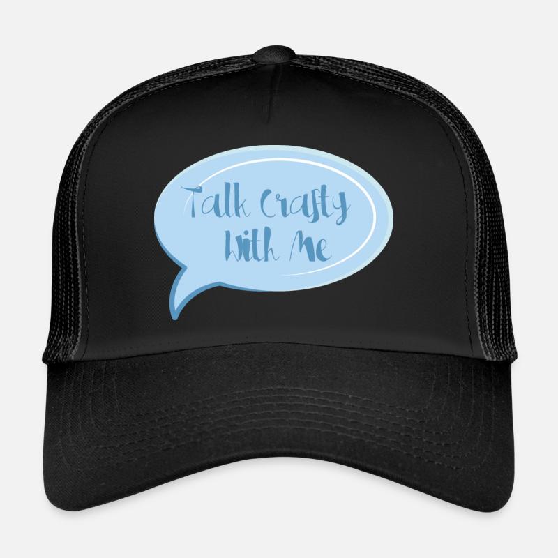 Sprich schlau mit mir - Trucker Cap - Schwarz/Schwarz