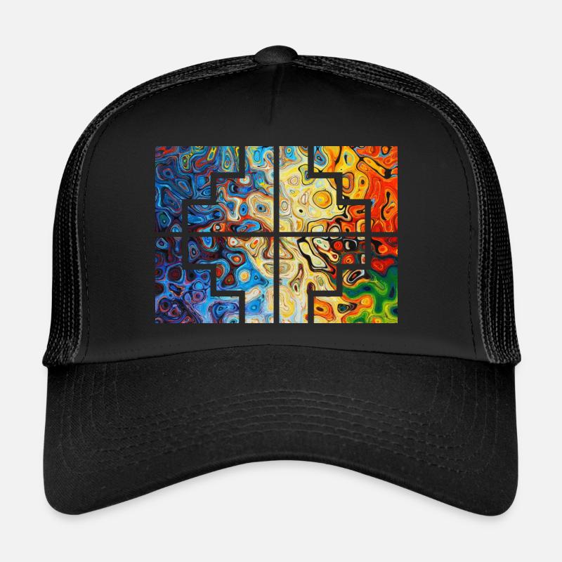 Geometrische Farben Trucker Cap