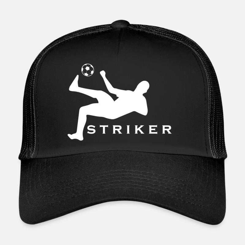Fußball Soccer - Trucker Cap - Schwarz/Schwarz