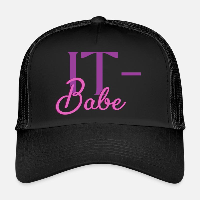 IT-Babe - Trucker Cap - Schwarz/Schwarz