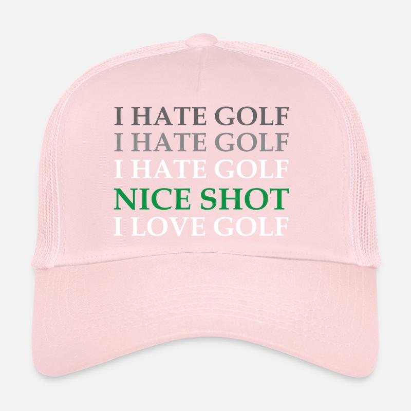I hate Golf nice Shot - lustig, humor, witzig Trucker Cap