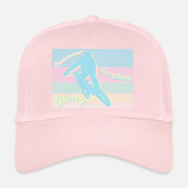 Summer Sunshine Biking Trucker Cap