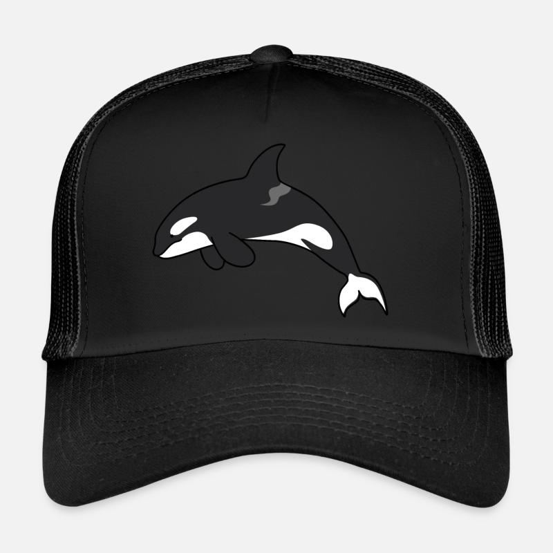 Meerestiere - Trucker Cap - Schwarz/Schwarz