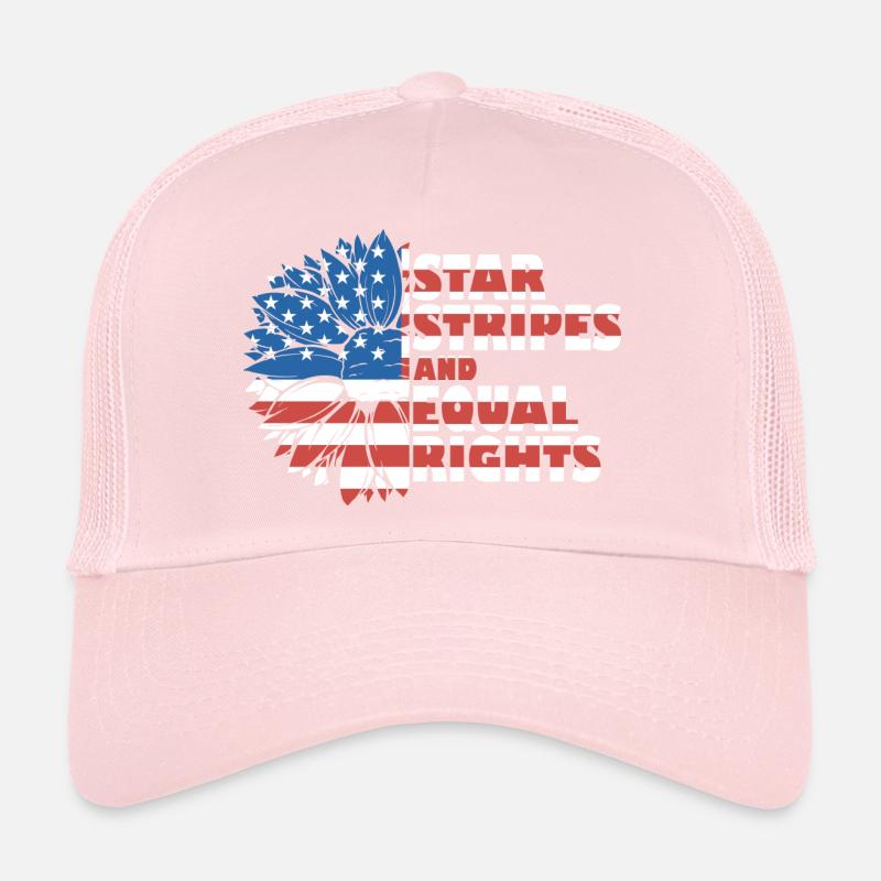 Star stripes and equality Trucker Cap