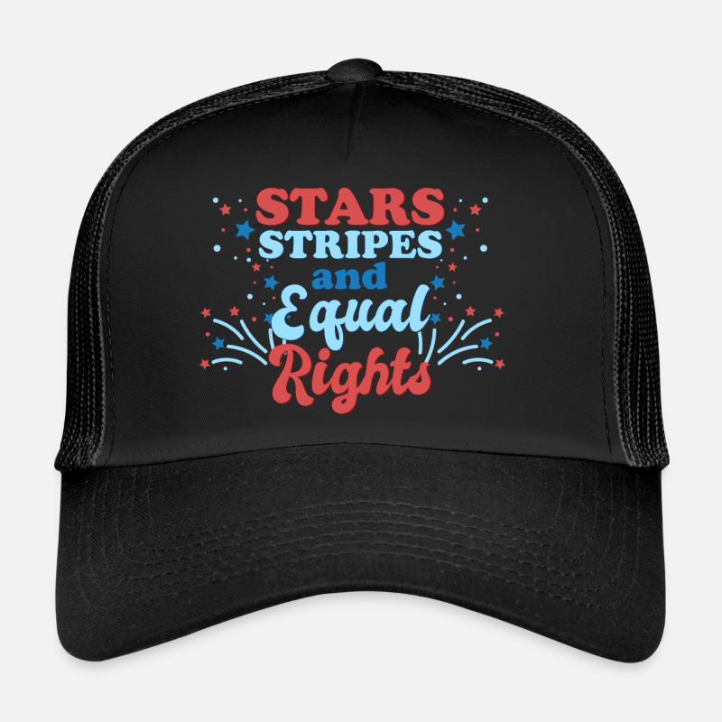 Star stripes and equality Trucker Cap