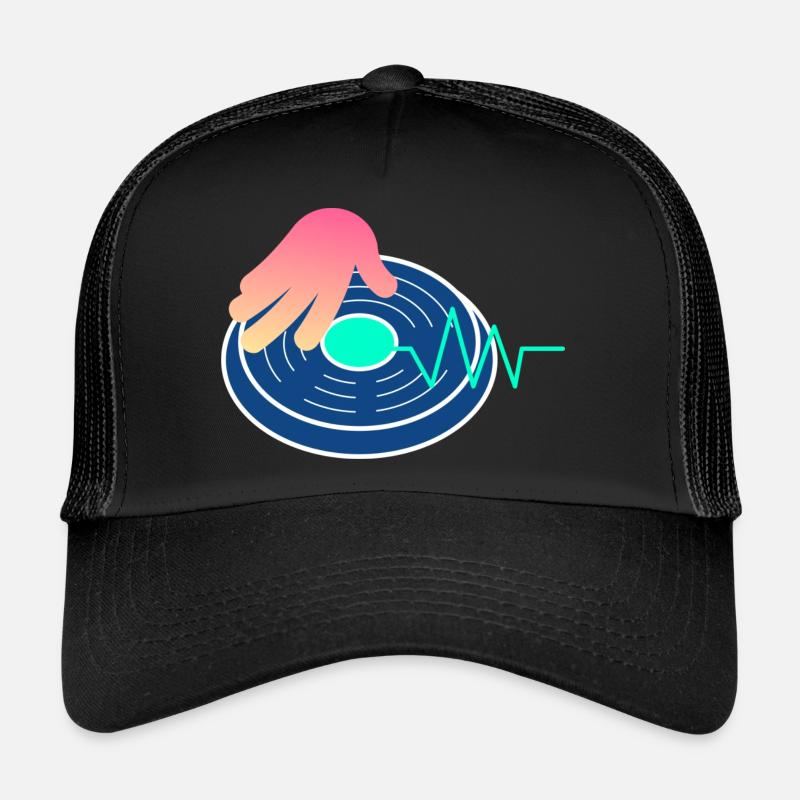 DJ MUSIK - Trucker Cap - Schwarz/Schwarz